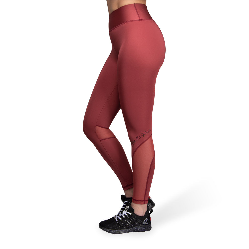 Gorilla Wear Kaycee Tights, burgundy red