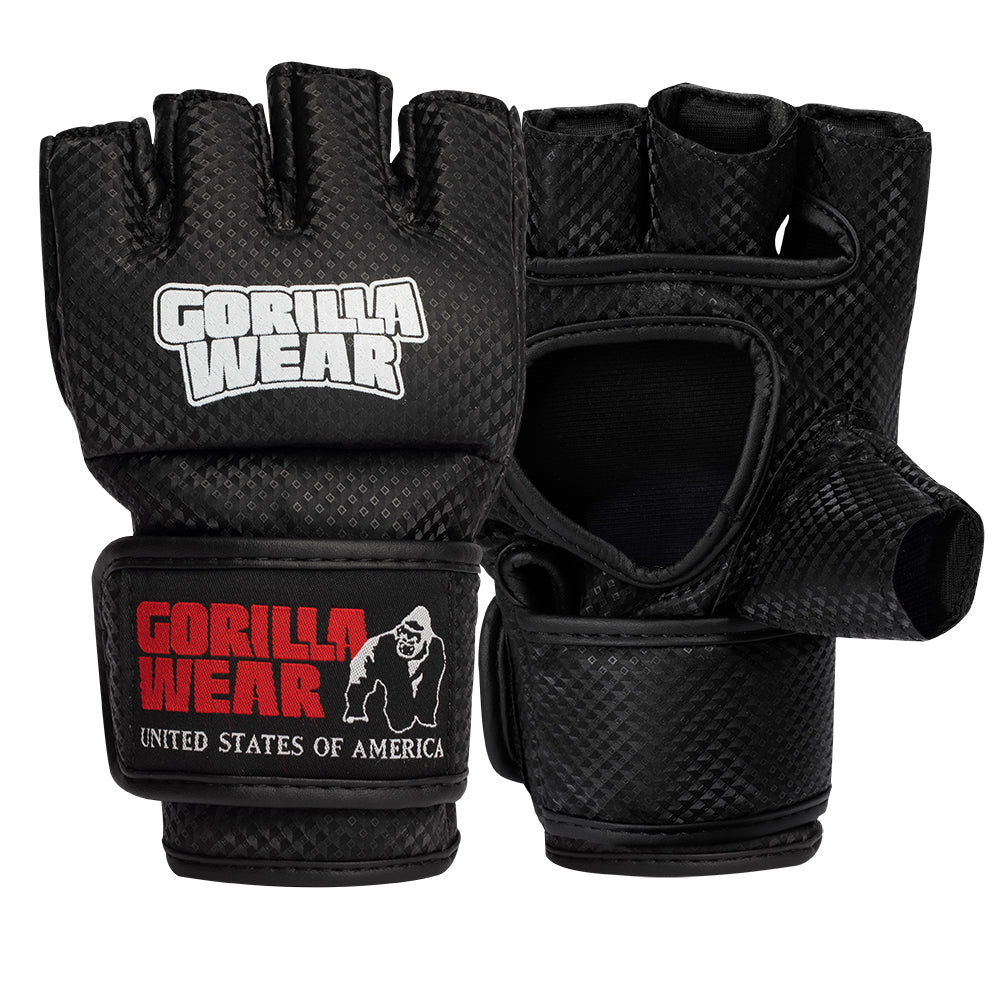 Gorilla Wear Manton MMA Gloves (with thumb), black/white