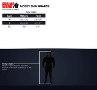Gorilla Wear Mosby Shin Guards, black