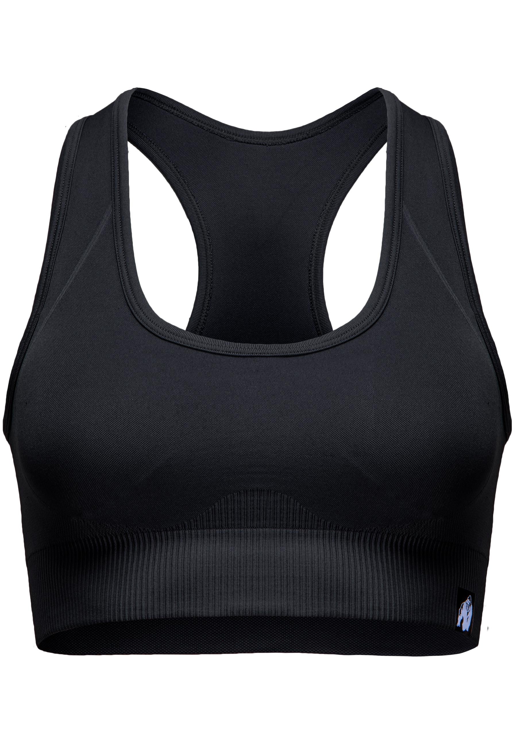 Gorilla Wear Yava Seamless Sport Bra, black