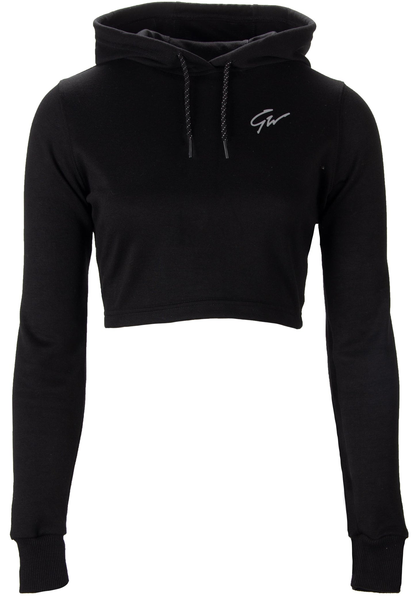 Gorilla Wear Pixley Crop Top Hoodie, black