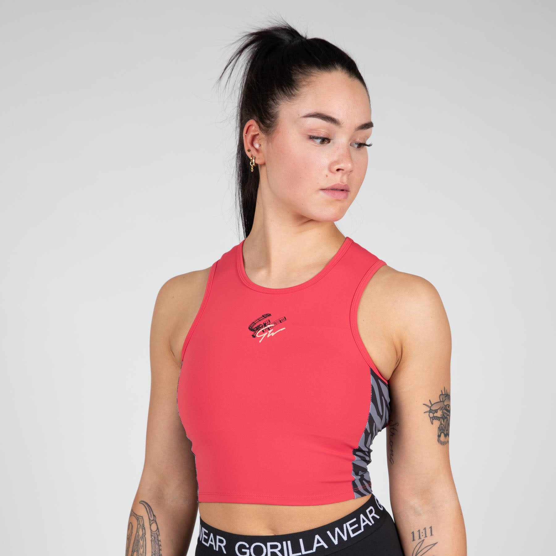 Gorilla Wear Zion Crop Top, red