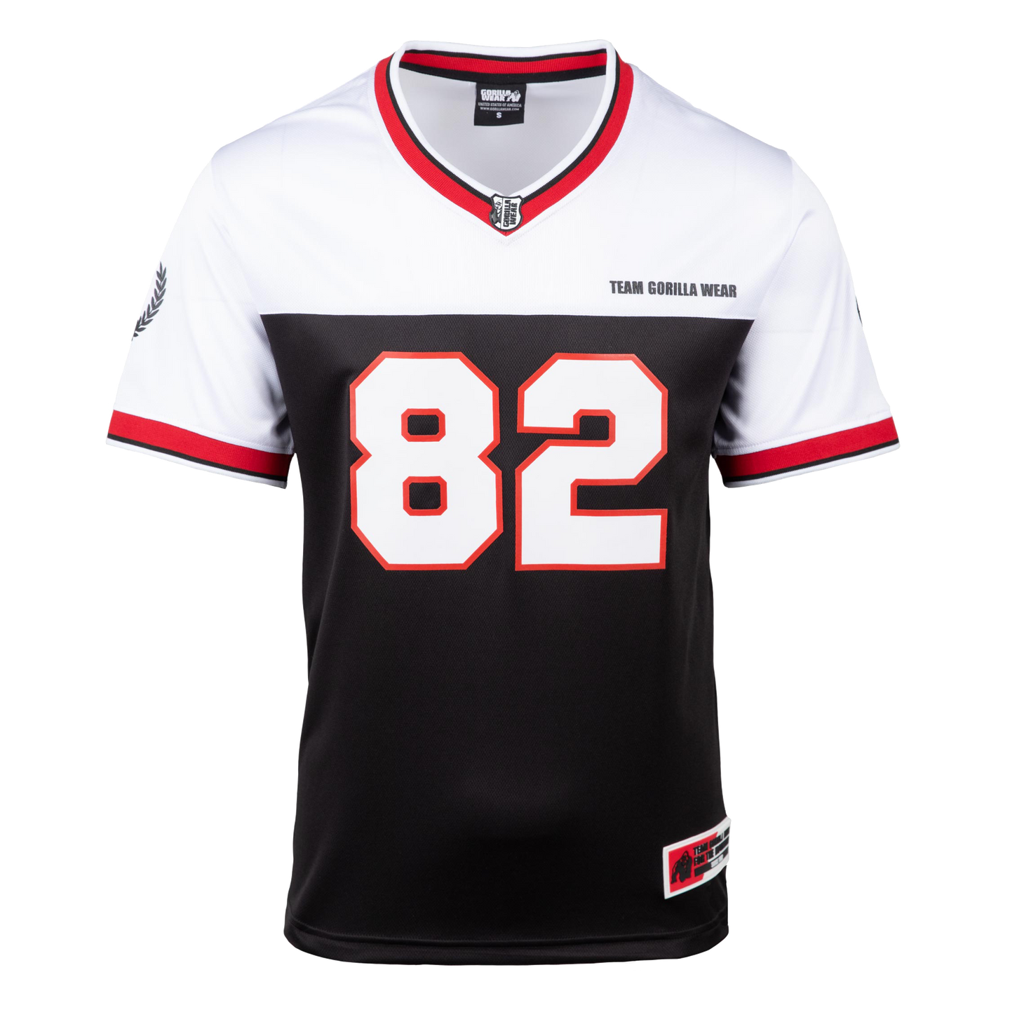 Gorilla Wear Trenton Football Jersey, black/white