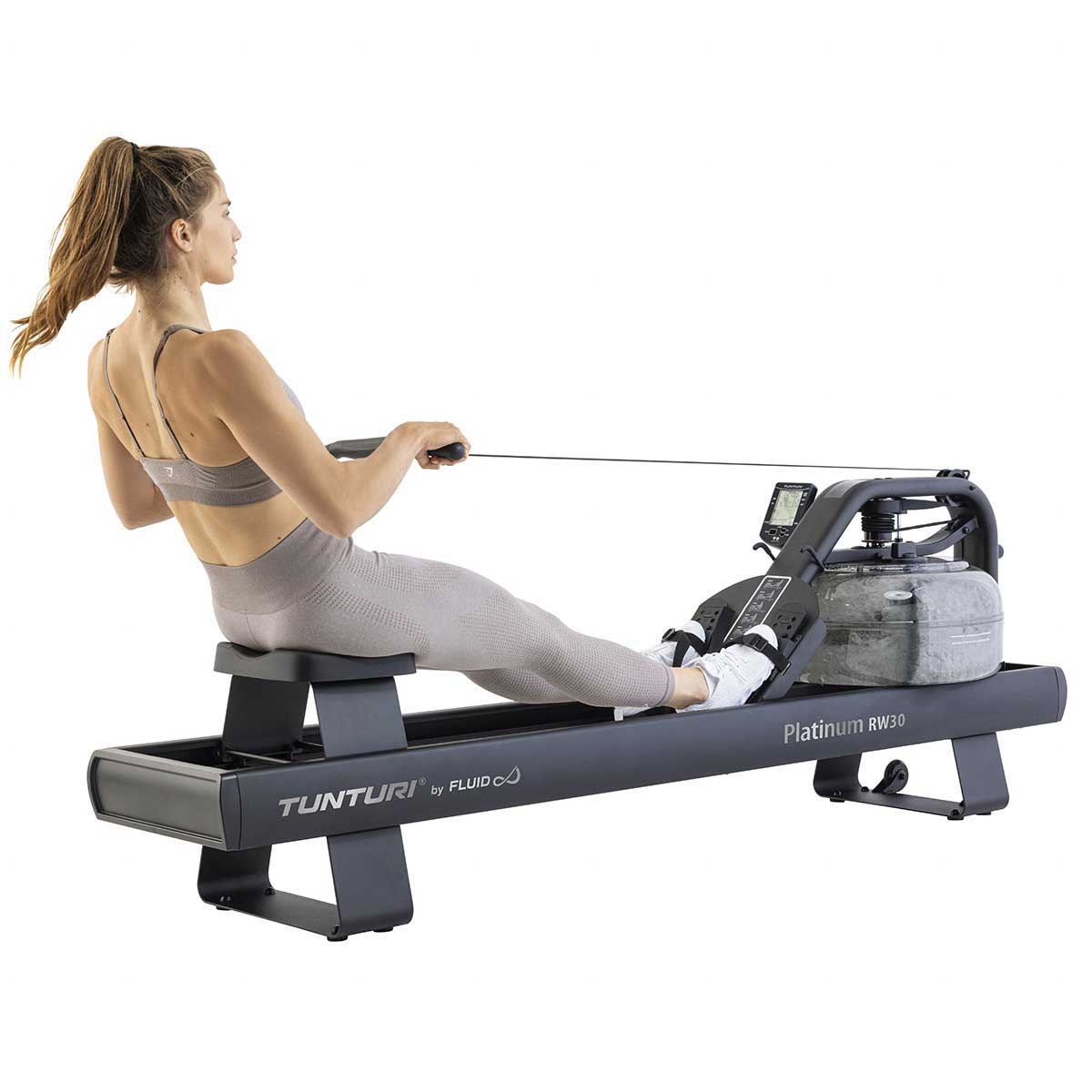 Tunturi Platinum RW30 Rower – Premium roddmaskin med vattenmotstånd för realistisk träning