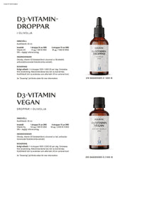 Holistic D3-vitamin droppar, 50 ml