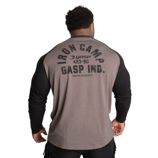 Gasp Iron Camp Raglan LS