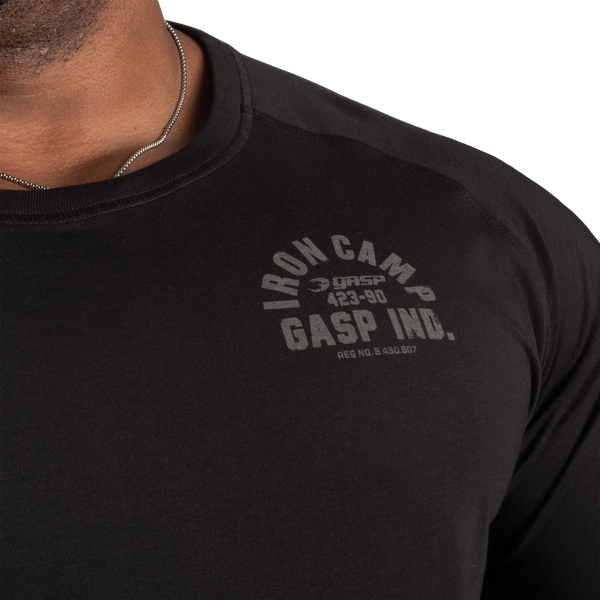 Gasp Iron Camp Raglan LS