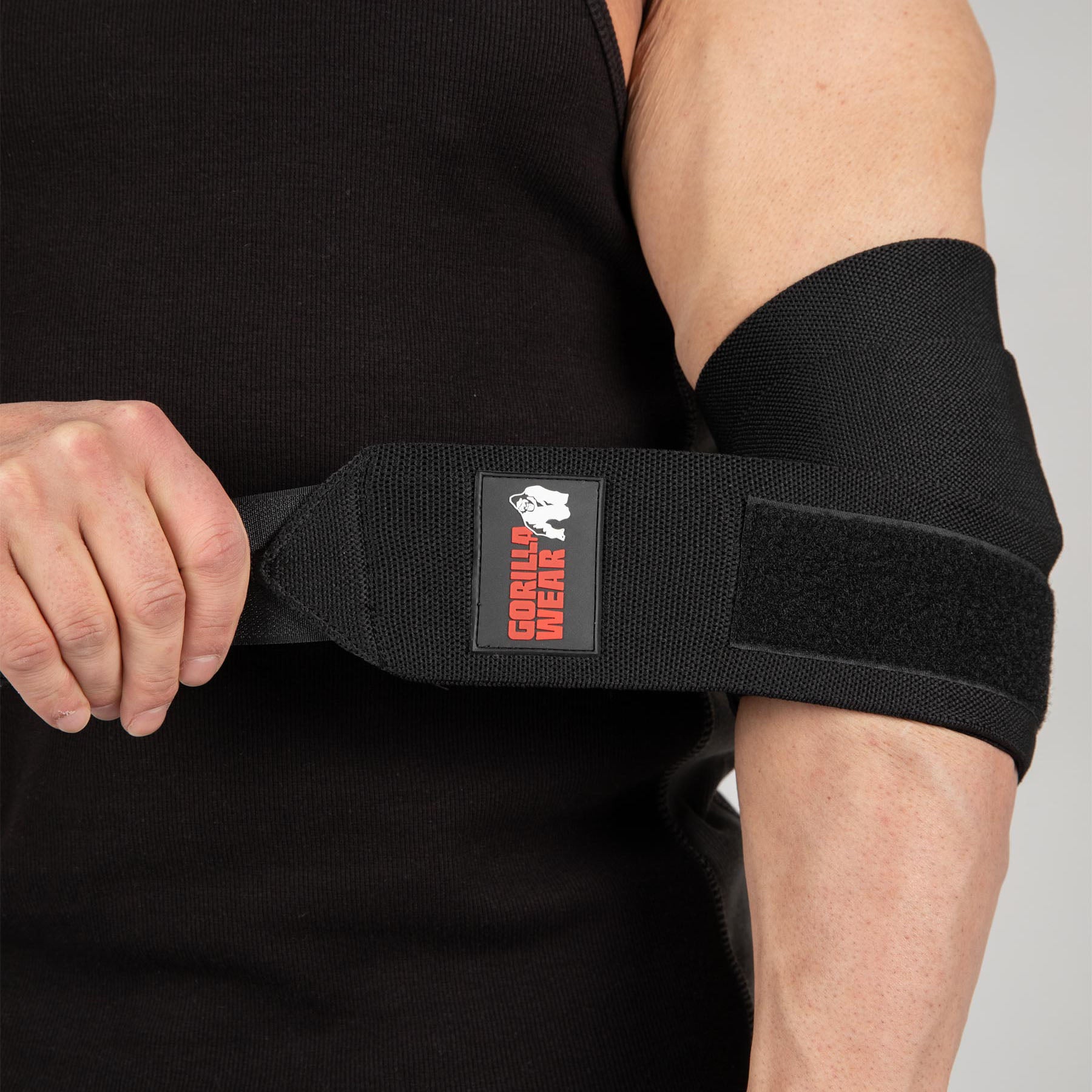 Gorilla Wear Elbow Wraps, black - 1,5 m