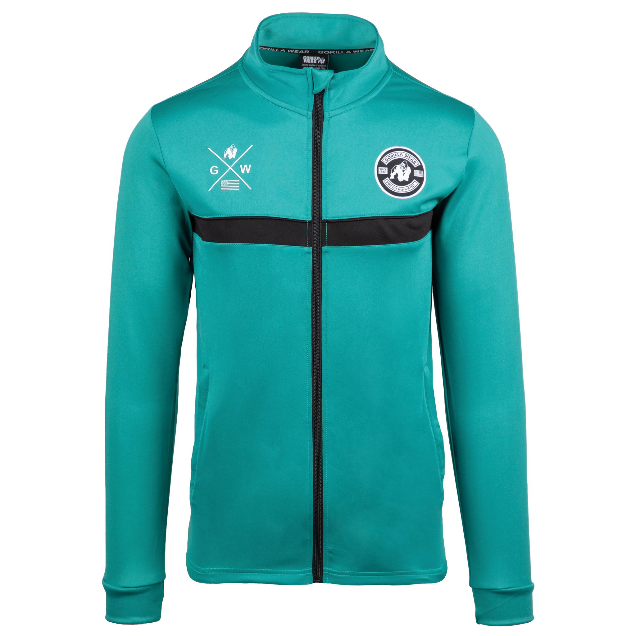 Gorilla Wear Vernon Kids Track Jacket, teal green