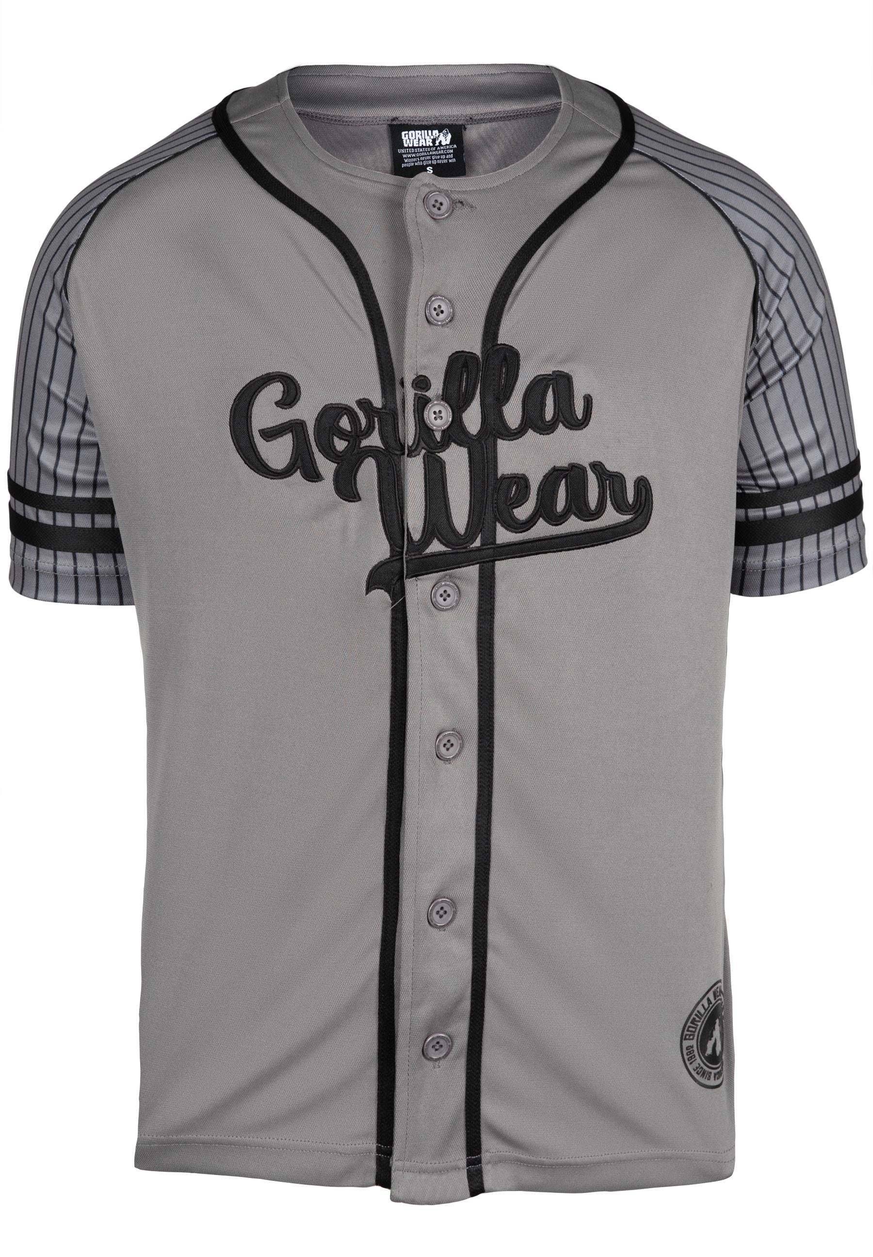 Gorilla Wear 82 Baseball Jersey, grey
