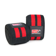Gorilla Wear GW Knee Wraps 2,5 m, black/red