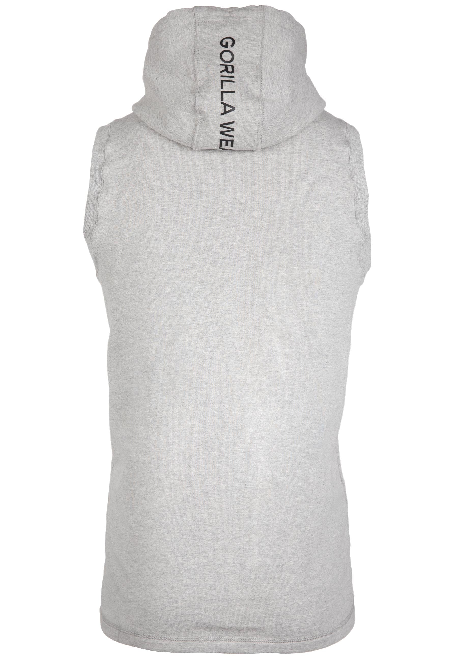 Gorilla Wear Lincoln Sleeveless Hoodie, Grå