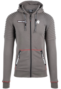 Gorilla Wear Georgia Zipped Hoodie, grey