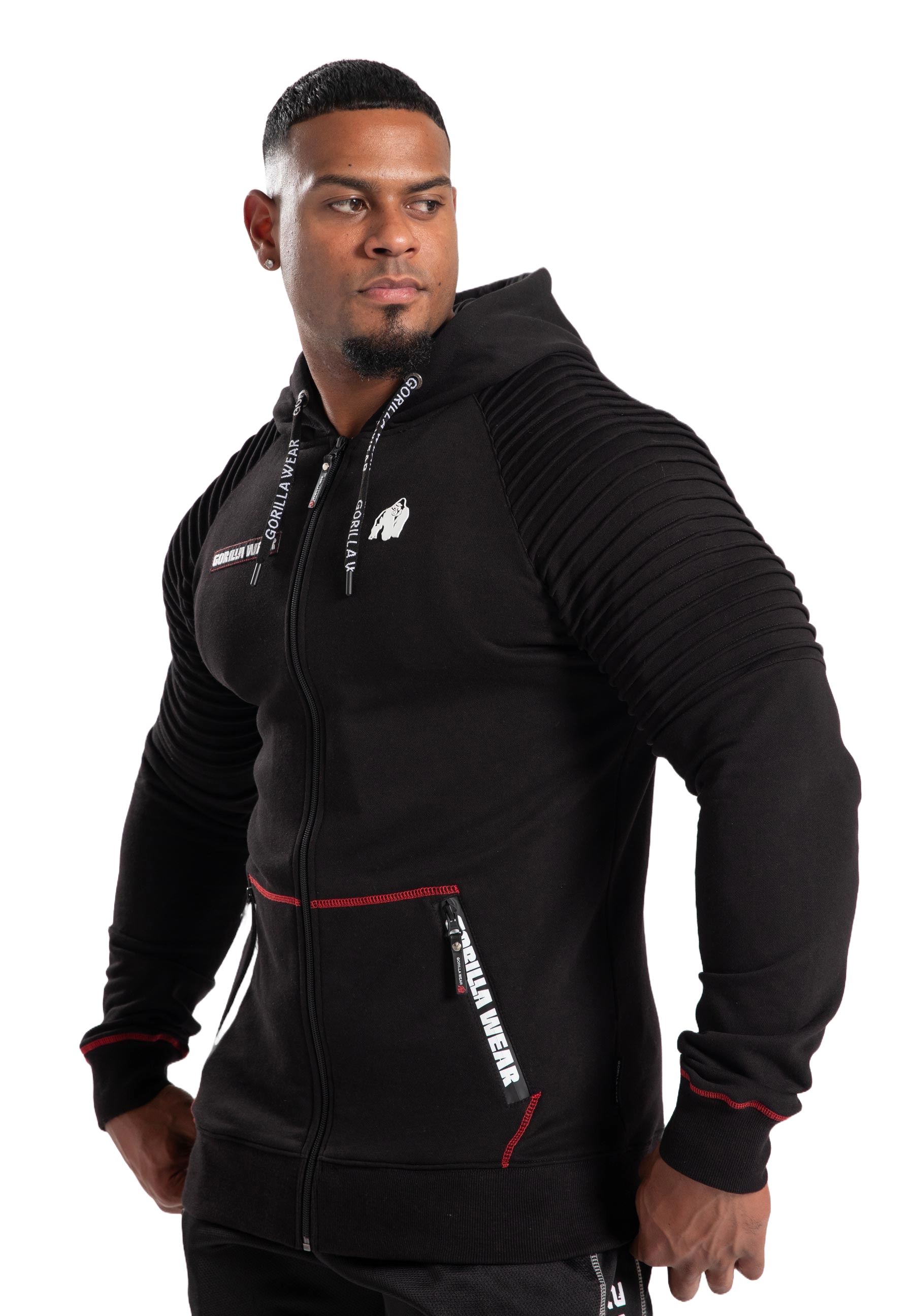Gorilla Wear Georgia Zipped Hoodie, Svart