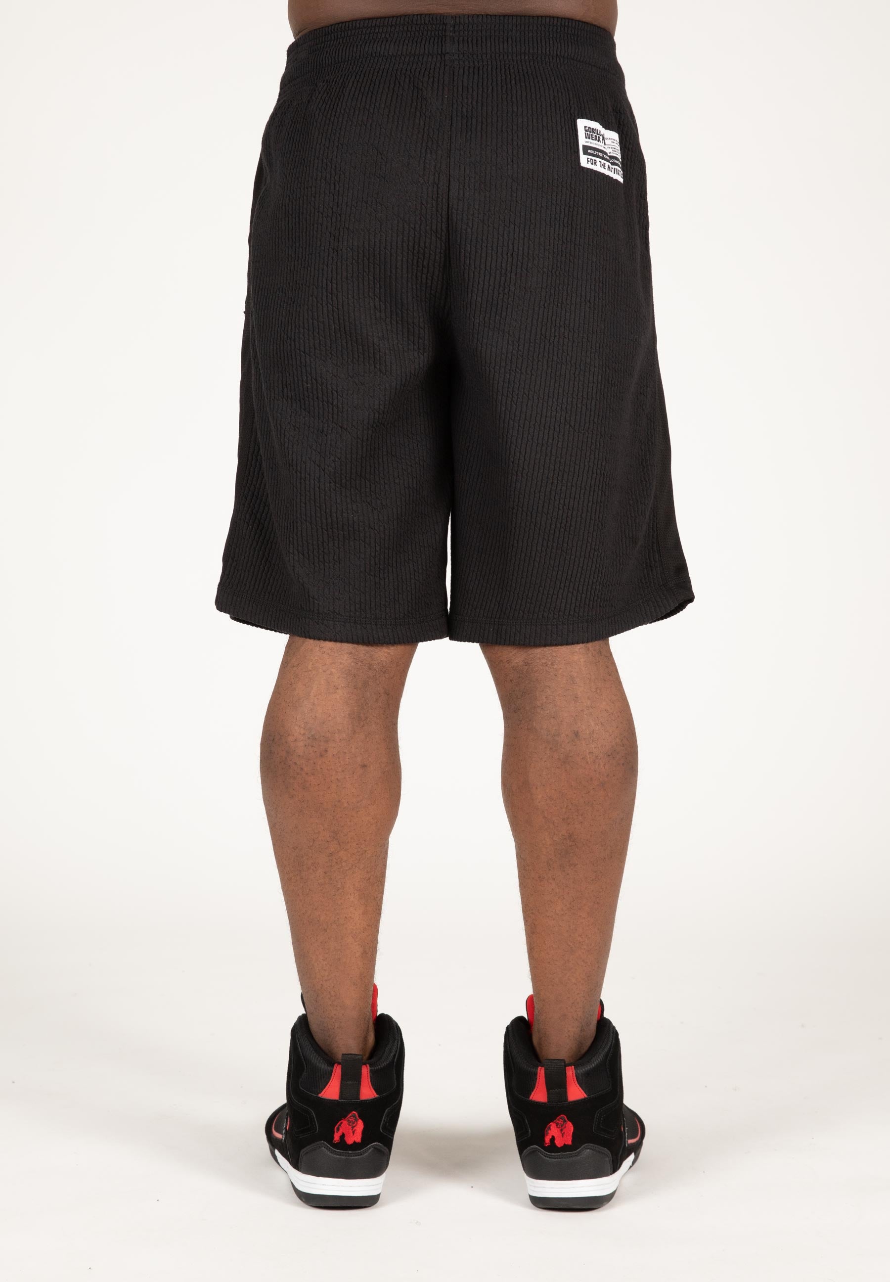 Gorilla Wear Augustine Old School Shorts, svart / röd