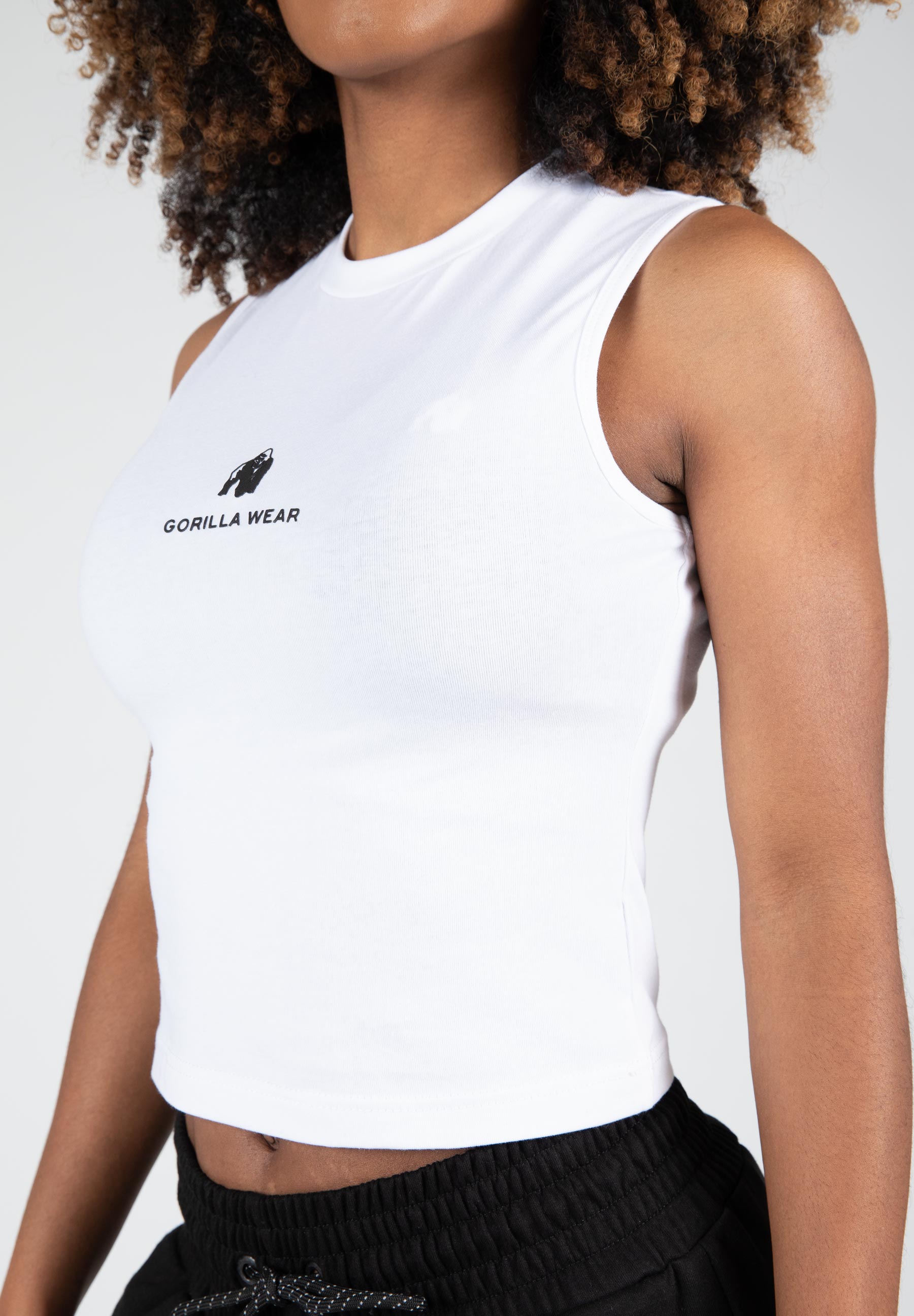 Gorilla Wear Livonia Crop Top, white