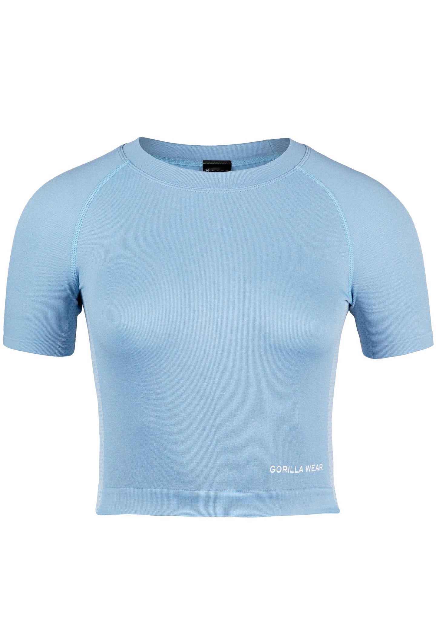 Gorilla Wear Selah Seamless Crop Top, light blue