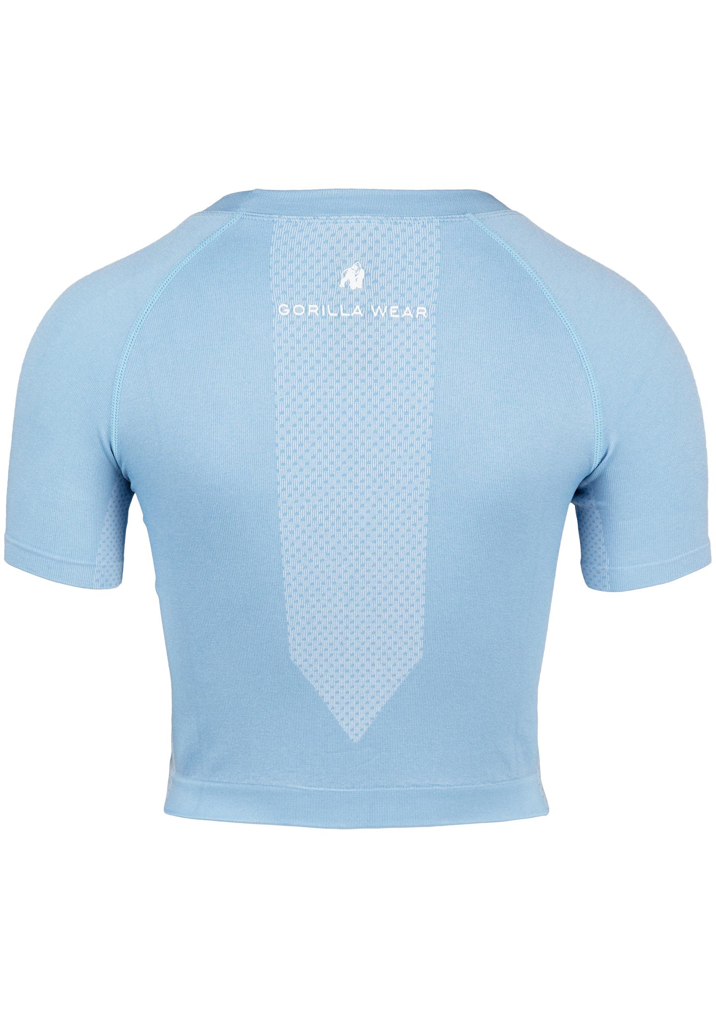Gorilla Wear Selah Seamless Crop Top, light blue