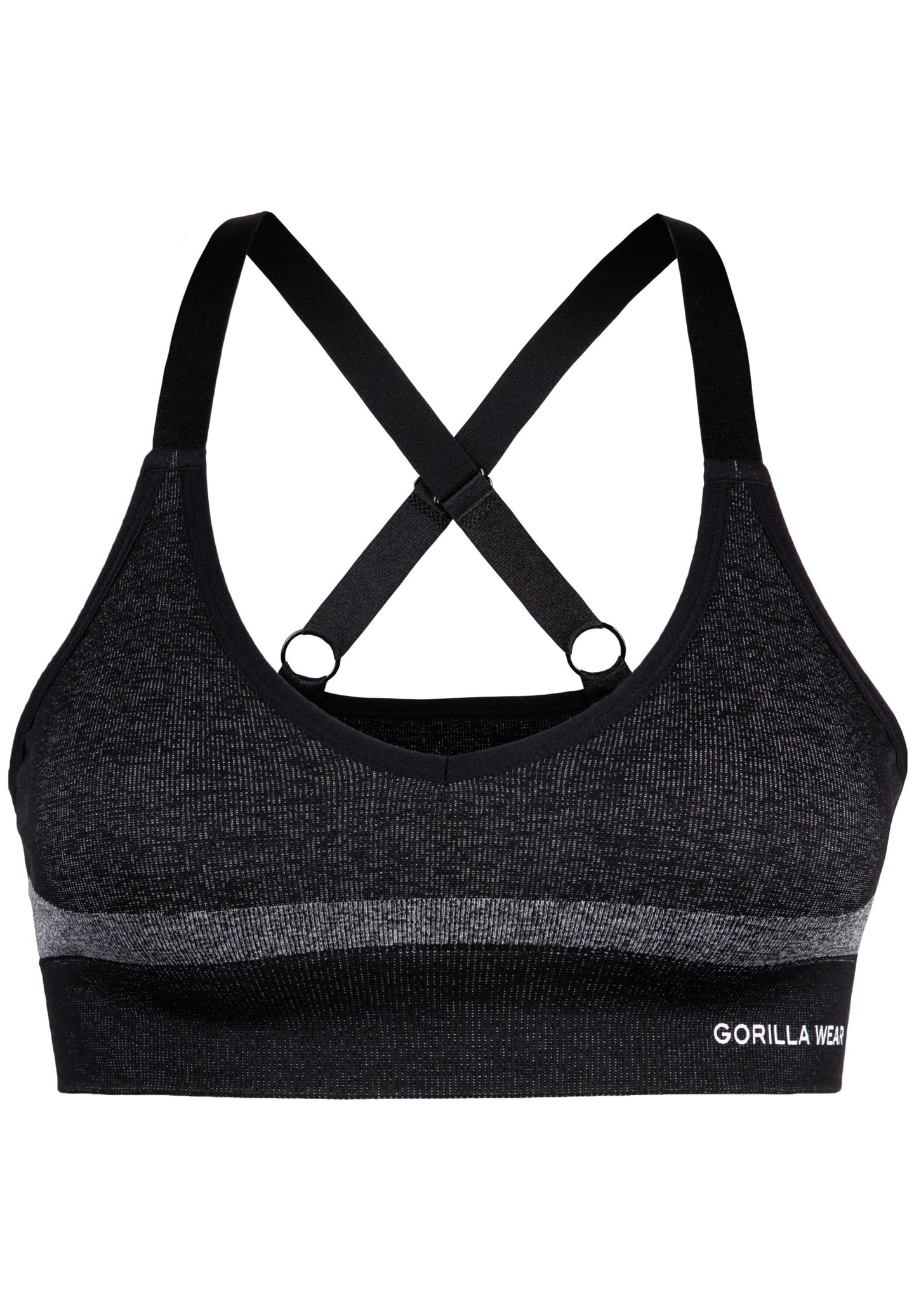 Gorilla Wear Selah Seamless Sports Bra, black