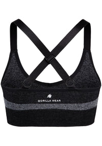 Gorilla Wear Selah Seamless Sports Bra, black