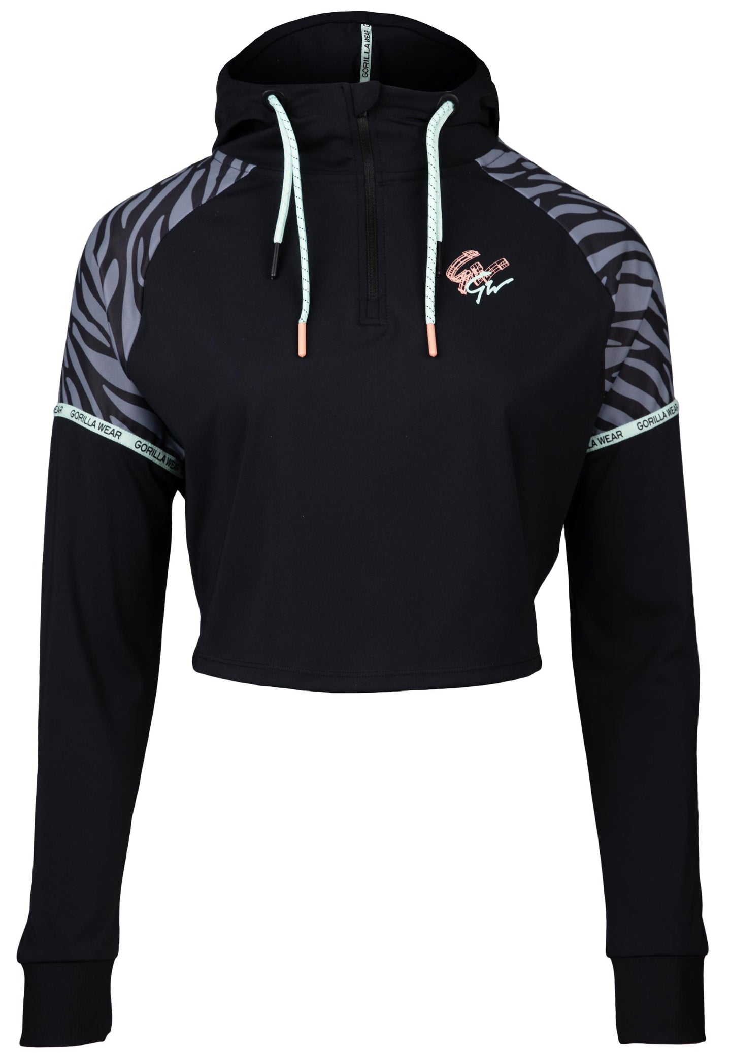 Gorilla Wear Zion Cropped Hoodie, black