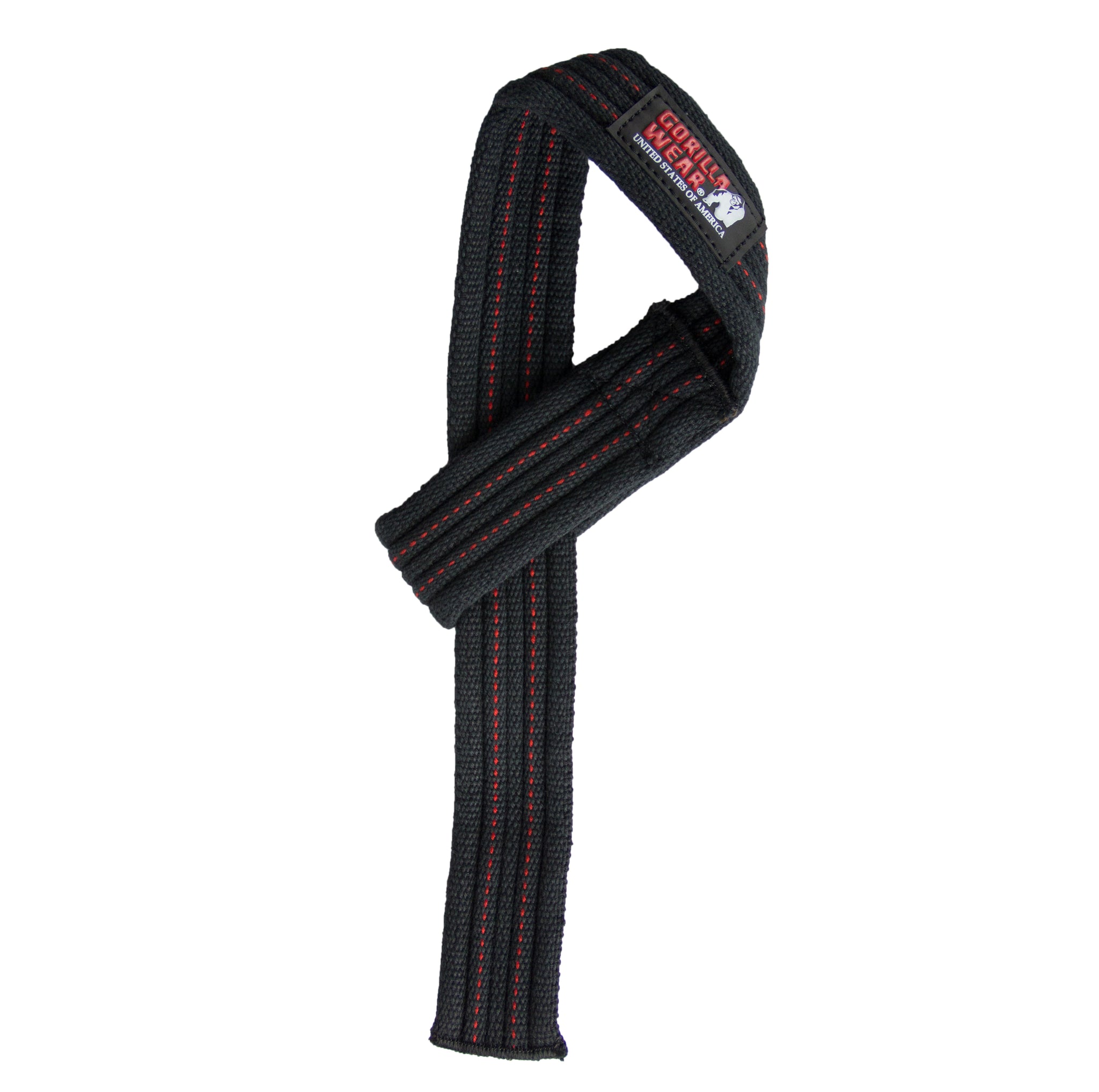 Gorilla Wear Hardcore Lifting Straps, black/red