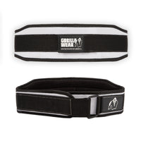 Gorilla Wear 4 Inch Women's Lifting Belt, black/white