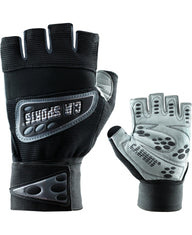 C.P Sports Wrist Wrap Glove, black/white