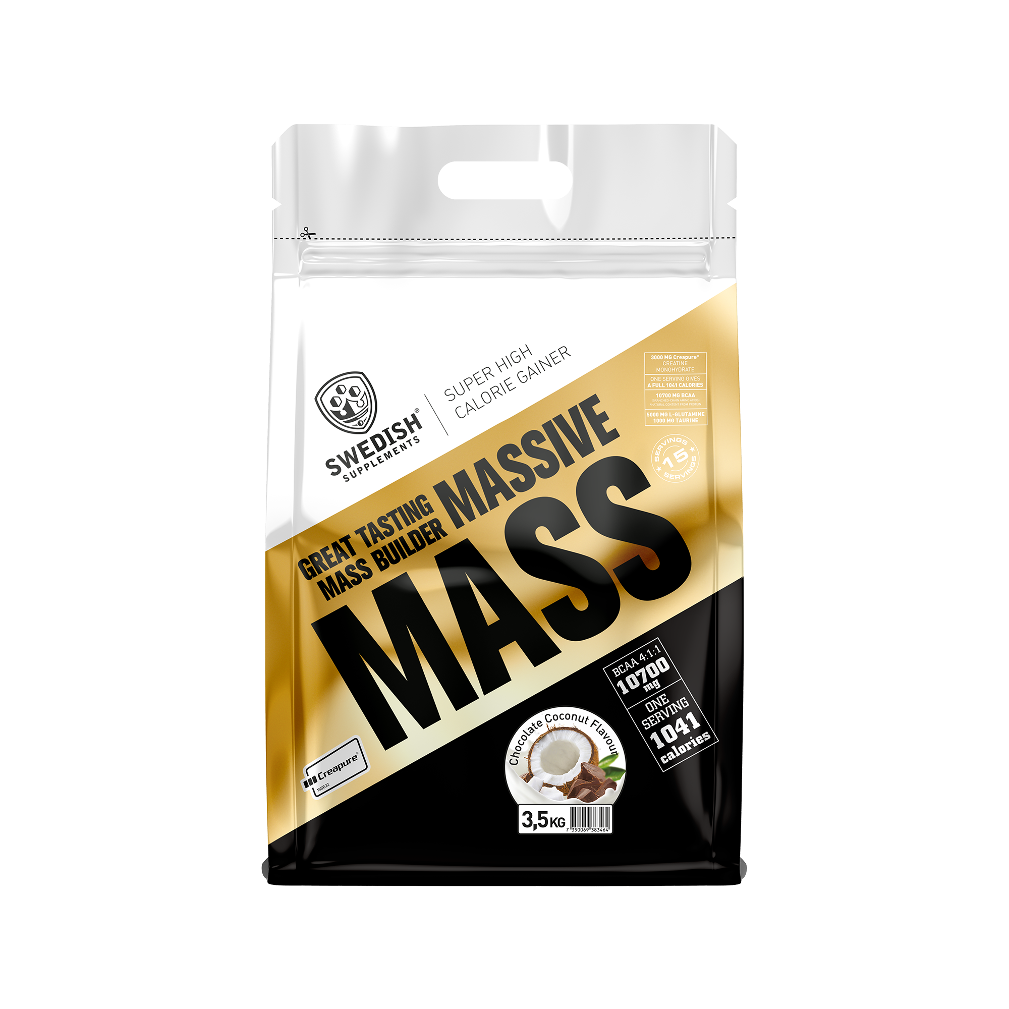 Swedish Supplement Massive Mass 3.5 kg Gainer
