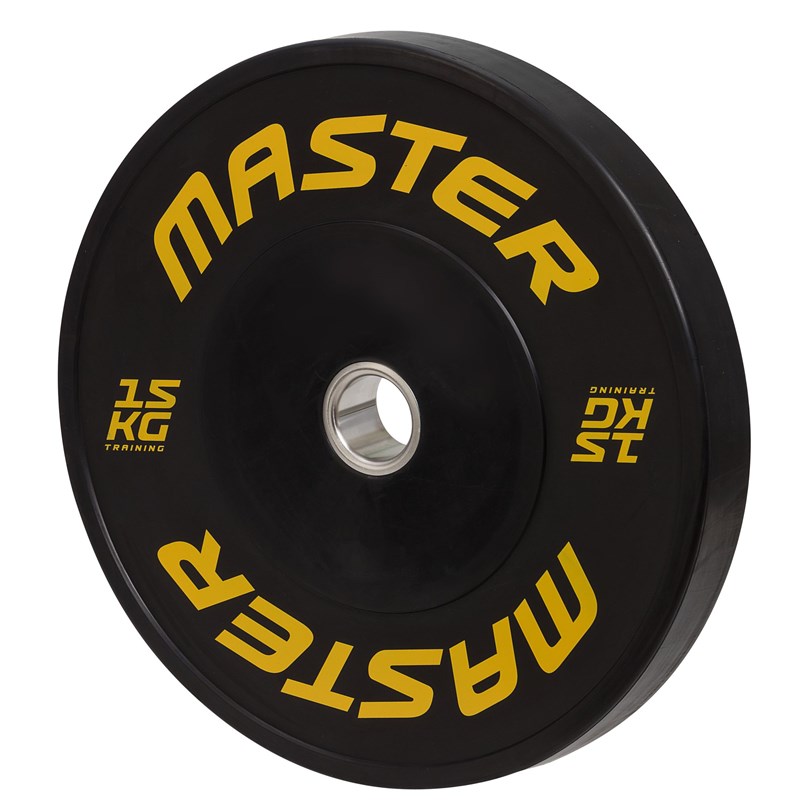 Master Fitness HG Bumperplate – Slitstarka viktskivor i solitt gummi
