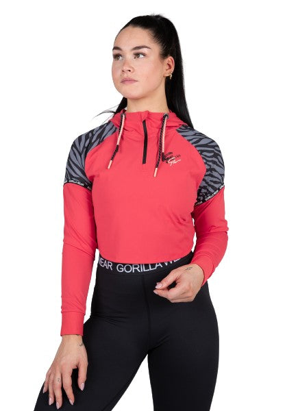 Gorilla Wear Zion Cropped Hoodie, red