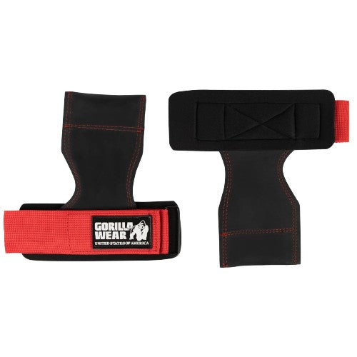 Gorilla Wear Lifting Grips, black/red