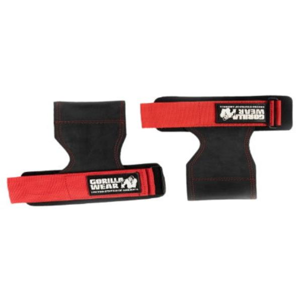 Gorilla Wear Lifting Grips, black/red