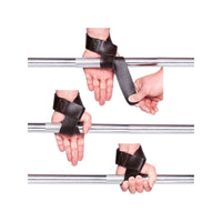 C.P Sports Padded Leather Lifting Straps, braun