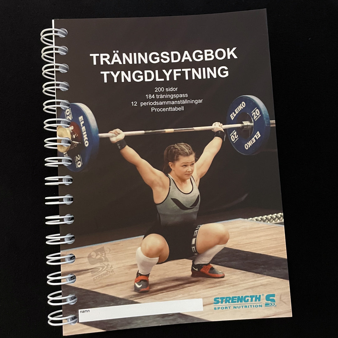 Sportlab Träningsdagbok Tyngdlyftning