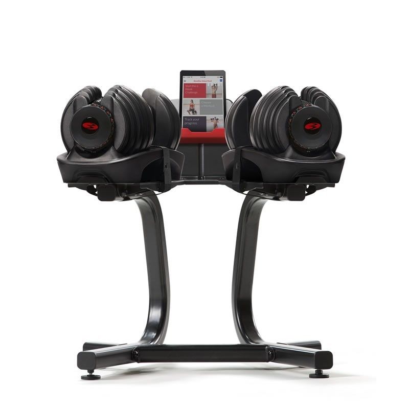 Bowflex SelectTech Ställning – Ergonomisk och smart förvaring för dina justerbara hantlar