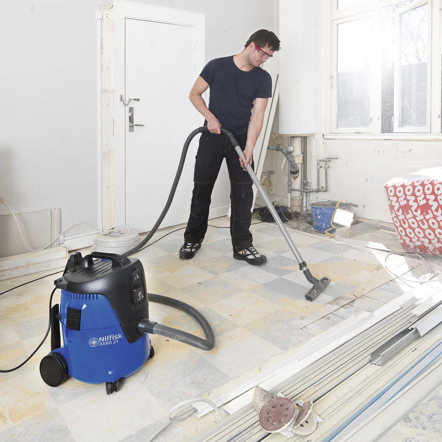 Nilfisk Grovdammsugare AERO 21-21 PC, "proffs" 20,1l
