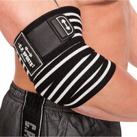 C.P. Sports Elbow Wraps Pro 1,3 m, black/white