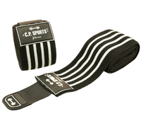 C.P. Sports Elbow Wraps Pro 1,3 m, black/white
