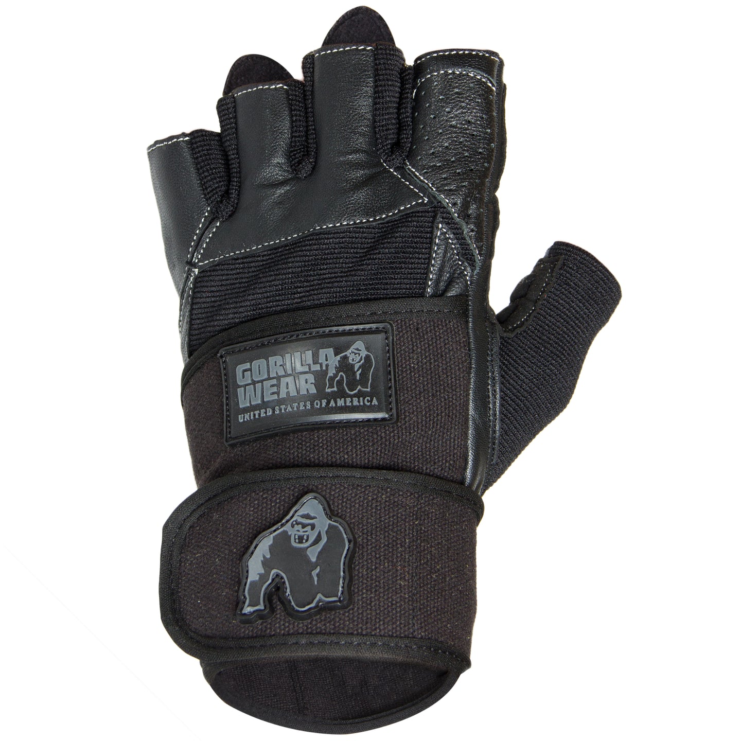 Gorilla Wear Dallas Wrist Wrap Gloves, black
