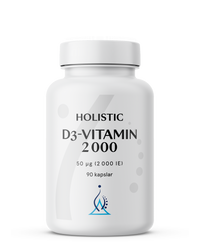 Holistic D3-vitamin 2000, 90 kapslar