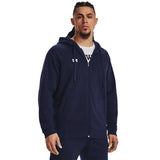 Under Armour Herr UA Rival-huvtröja i fleece med dragkedja