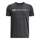 Under Armour Boys Logo Wordmark kortärmad