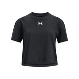 Under Armour Dam UA Boxy Crop Logotyp Kort ärm