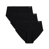 Under Armour Pure Stretch 3-pack No Show Hipster