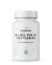 Holistic B6 B12 Folat metylerad, 60 kapslar
