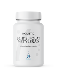 Holistic B6 B12 Folat metylerad, 60 kapslar