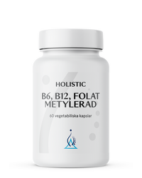 Holistic B6 B12 Folat metylerad, 60 kapslar