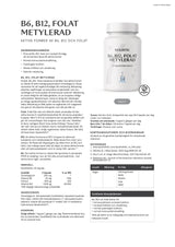 Holistic B6 B12 Folat metylerad, 60 kapslar