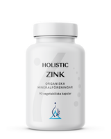 Holistic Zink 25 mg, 90 kapslar